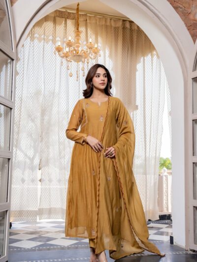 Home 12 Abeer Chanderi Suit Set with Dupatta