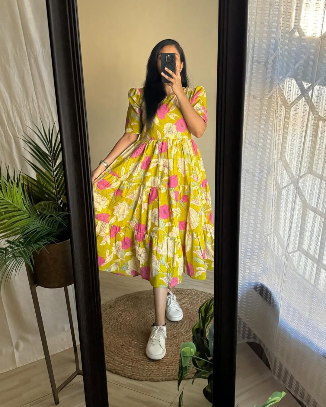 Citrus Bloom Tiered Midi Dress 3 Citrus Bloom Tiered Midi Dress - Image 3