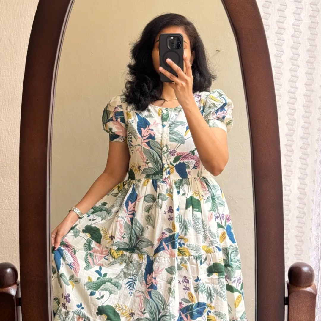 Botanical Muse Tiered Midi Dress 3 Botanical Muse Tiered Midi Dress - Image 3