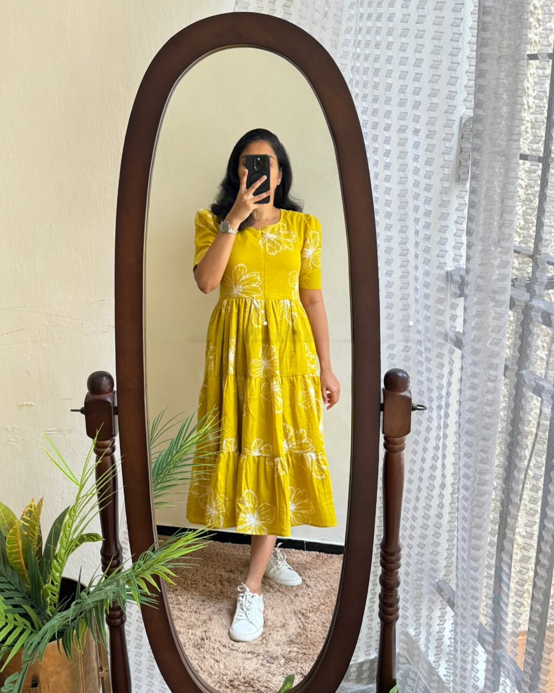 Sunlit Bloom Tiered Midi Dress 3 Sunlit Bloom Tiered Midi Dress - Image 3