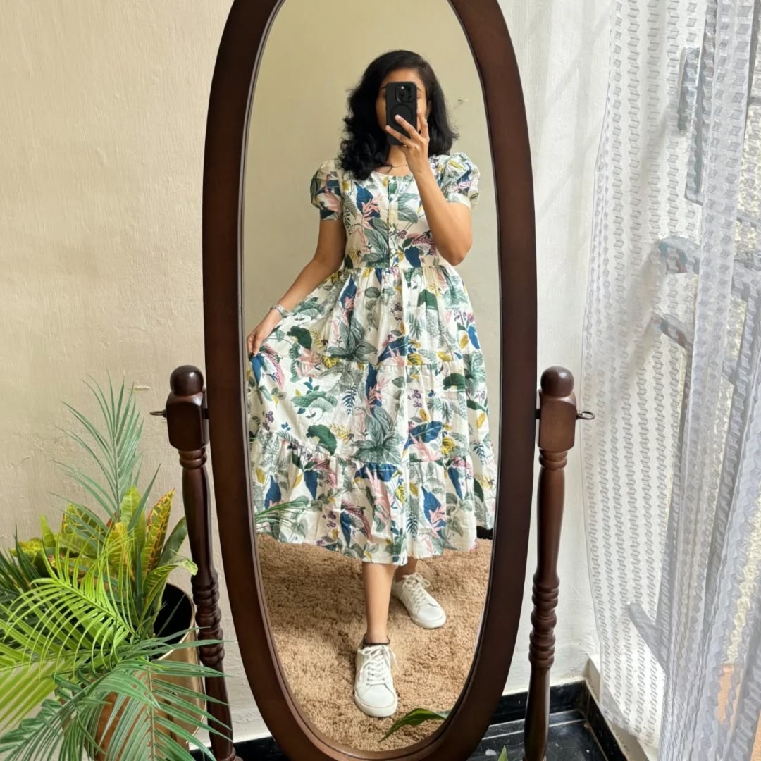 Botanical Muse Tiered Midi Dress 5 Botanical Muse Tiered Midi Dress - Image 5