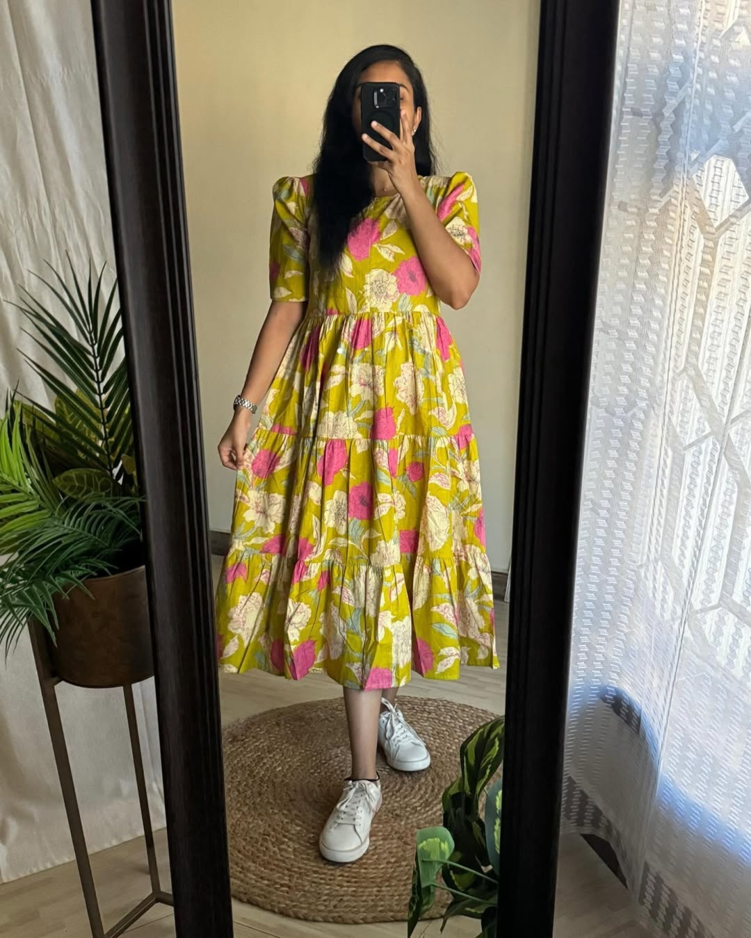 Citrus Bloom Tiered Midi Dress 2 Citrus Bloom Tiered Midi Dress - Image 2