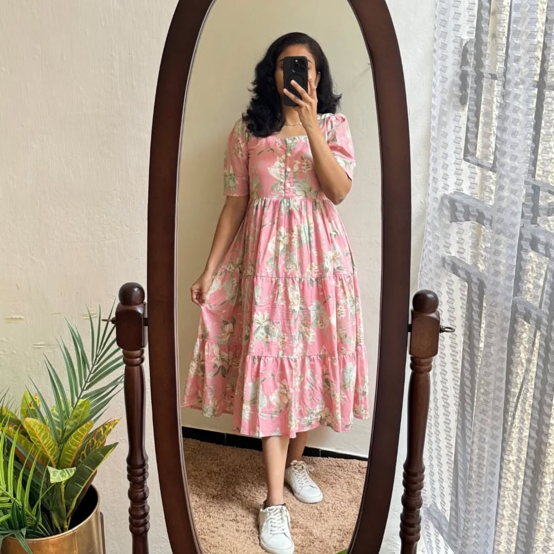 Blush Garden Tiered Midi Dress 6 Blush Garden Tiered Midi Dress - Image 6