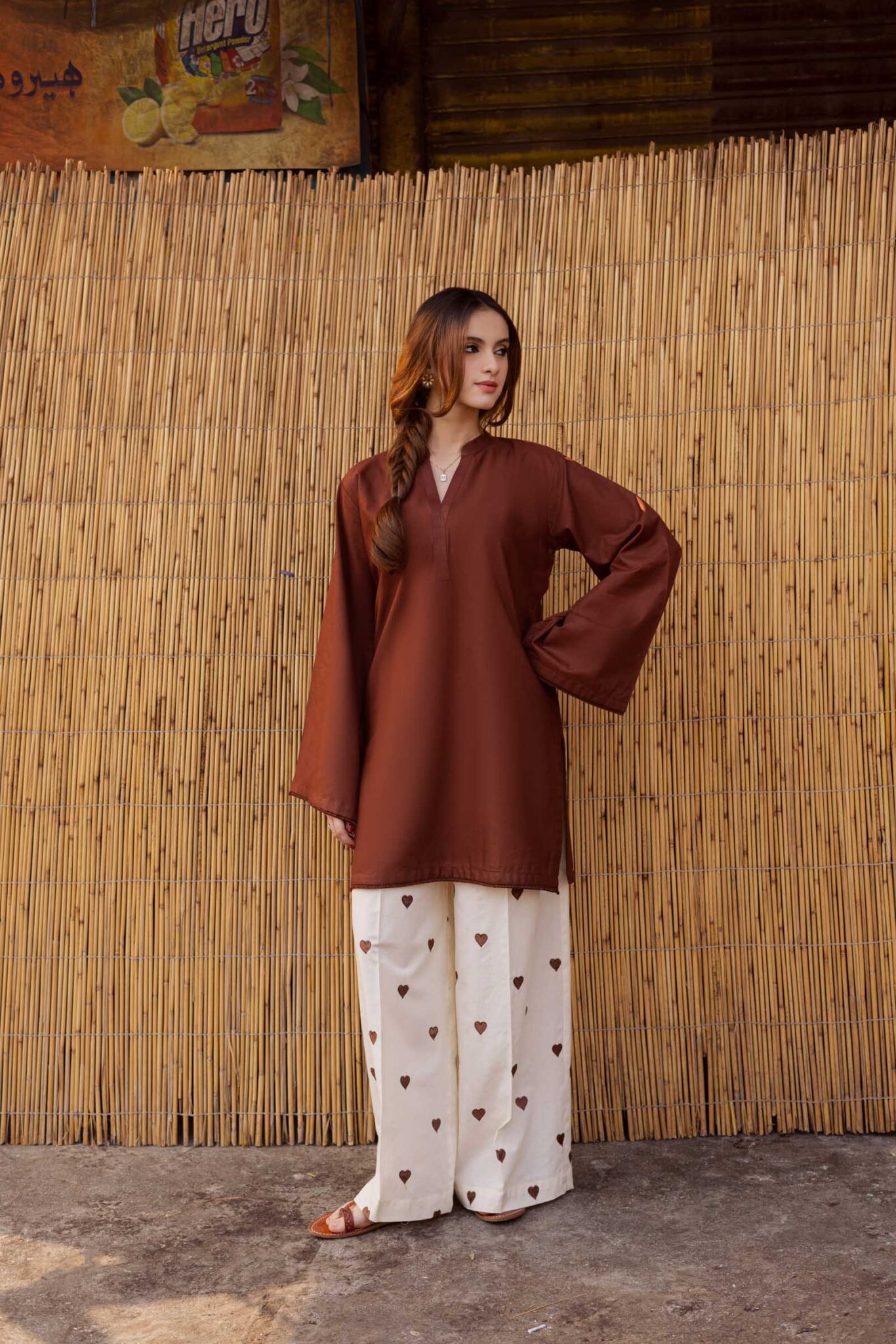 Hania Heart 2-Piece Kurta Set